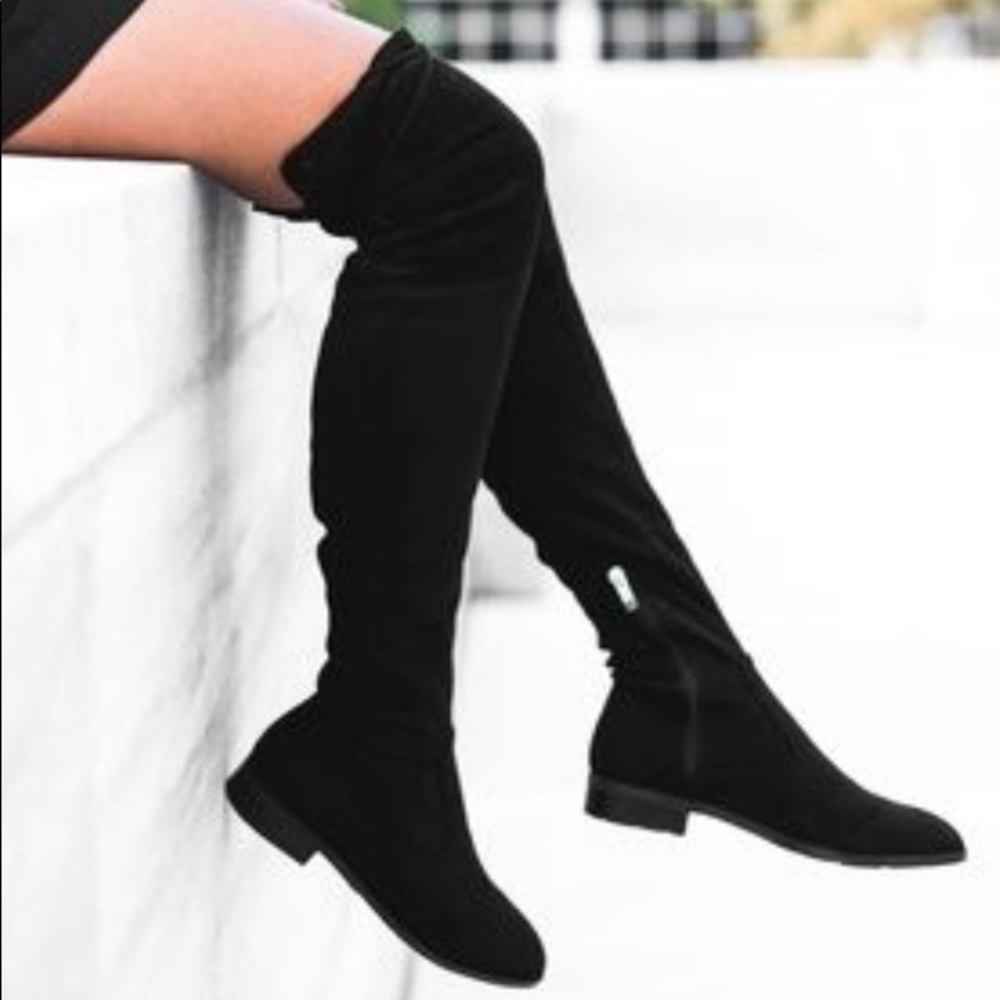 SOLD ❤️Marc Fisher over the knee black suede boots